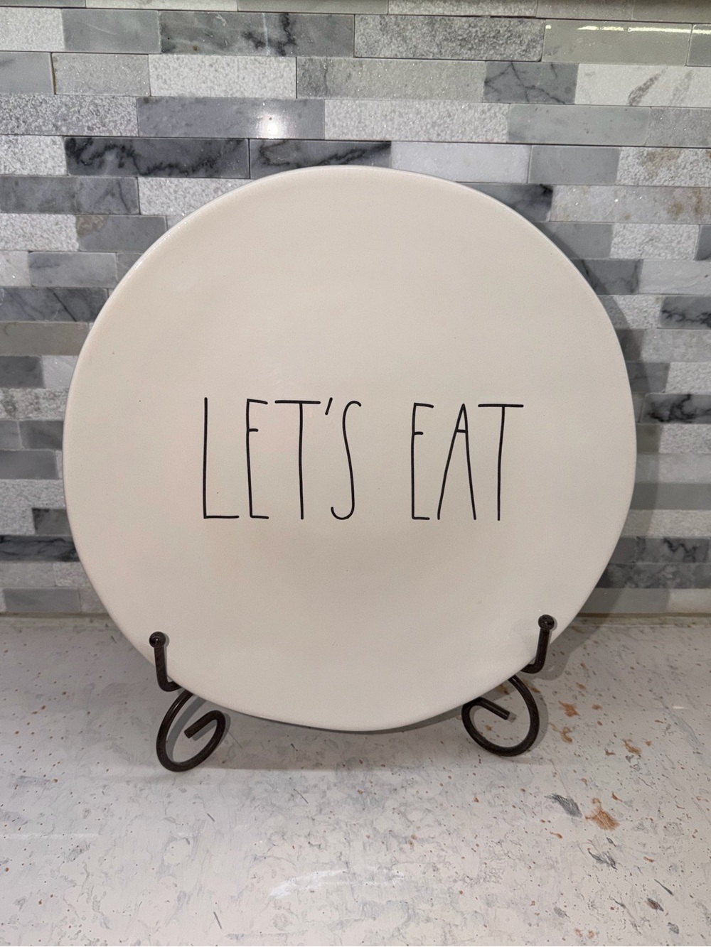 Rae Dunn LET’S EAT Dinner Plate